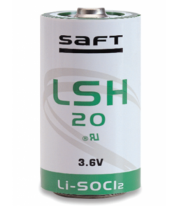 SAFT LSH20 3.6 Volt lithium battery