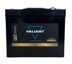 Valiant VTD12-85 12V 85Ah High Cycle AGM Battery. Group 24 size. Long design life.