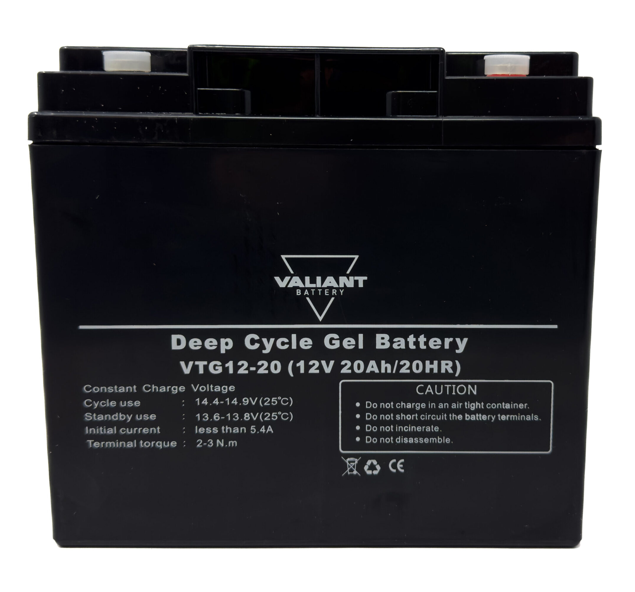 12V 20Ah Gel Battery - VTG12-20