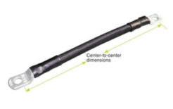 6V 4 AWG Interlink cable black