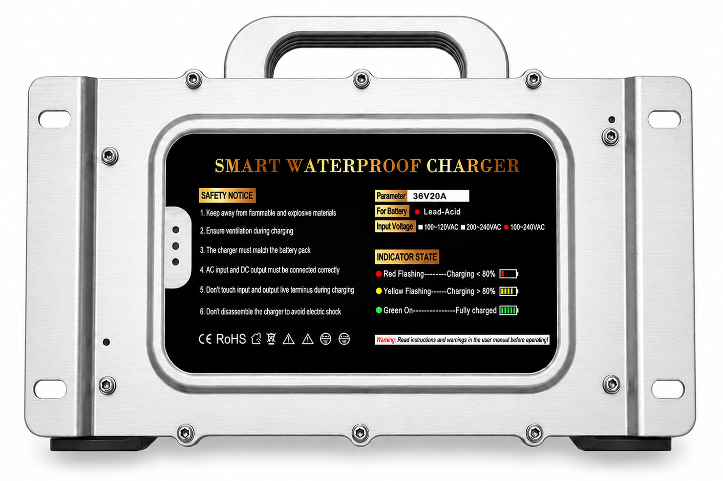 36V 20A Flooded Charger