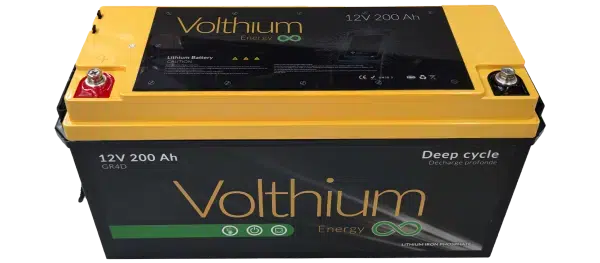 12V 200Ah Lithium Battery top view